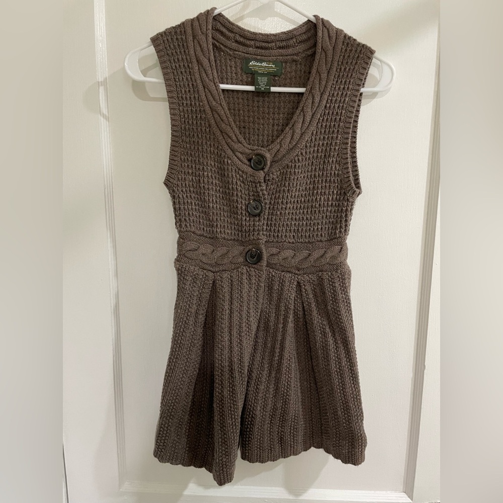 Eddie Bauer knit woven tunic top